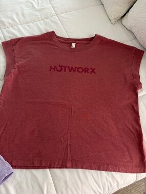 2- HOTWORX Women's Red ❤️ & lavender 💜Sleeveless Tank Top